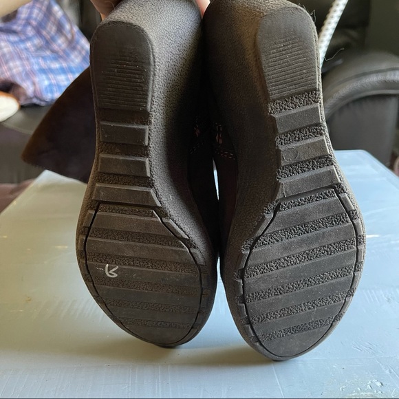 EUROSOFT by SOFFT Brown Suede Wedge Knee Boots - Picture 7 of 10